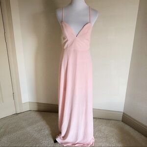 NWOT NBD x Naven twins baby pink long maxi dress